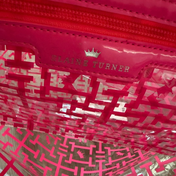Elaine Turner Pink Transparent Tote - Picture 6 of 10